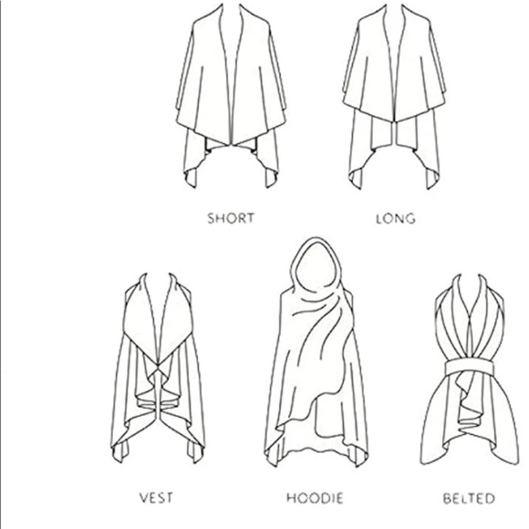 Women’s Shawl Vest - One Size Fit All - Picture 2 of 3